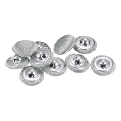 Unique Bargains Blouses Sweater Round Aluminum Cotton Fabric Cloth Covered Buttons 10 Pcs