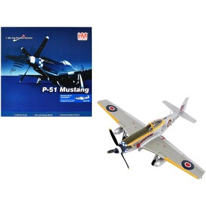 North American Mustang Mk.IV Fighter Aircraft British Royal Air Force "Air Power Series" 1/48 Diecast Model by Hobby Master - 1 of 4