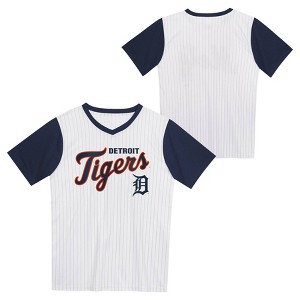 MLB Detroit Tigers Boys' Pinstripe Pullover Jersey - 1 of 3