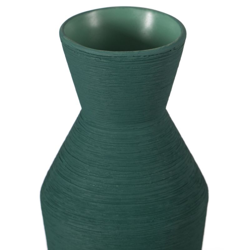 Uniquewise Decorative Ceramic Round Sharp Concaved Top Vase Centerpiece Table Vase, 4 of 6