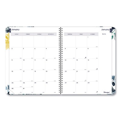 Blueline Monthly 14-Month Planner 11 x 8.5 Watercolor 2022 C701G01