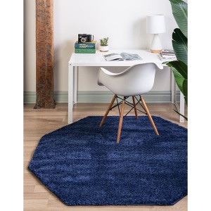Unique Loom Solo Calabasas Solid Indoor Woven Area Rug - 1 of 4