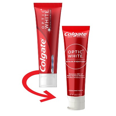 Colgate Optic White Stain Fighter Clean Mint Toothpaste - 6oz : Target