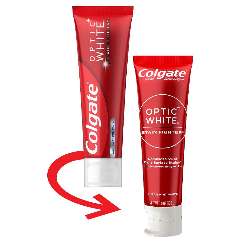 Colgate Optic White Stain Fighter Clean Mint Toothpaste - 6oz, 1 of 11