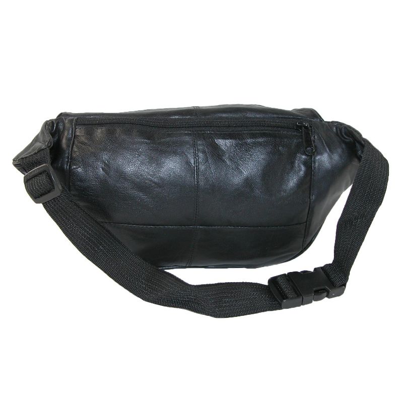 CTM Leather Multi Pocket Fanny Waist Pack, 2 of 4