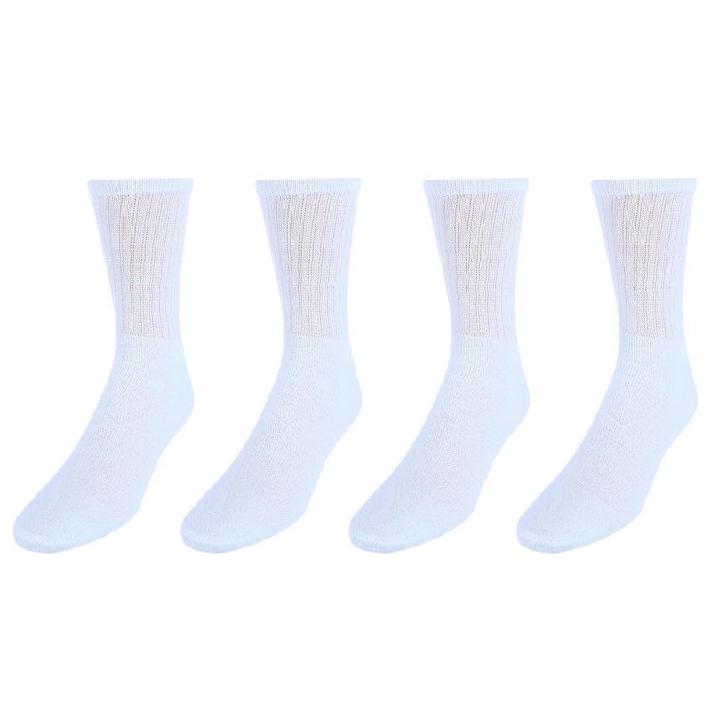 CTM Men's Casual and Comfortable Crew Socks (4 Pack), 2 of 3