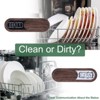 Unique Bargains Kitchen Hotel Indicator Wood Clean Dirty Sign Oval Dishwasher Magnet - 3 of 4