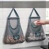 Paaaawaters 2pcs Multi-Functional Kitchen Storage Mesh Bags - Wall-Mounted Organizers for Storing Fruits, Vegetables - 3 of 4