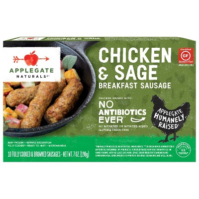 Applegate Naturals Chicken & Sage Breakfast Sausages - Frozen - 7oz/10ct