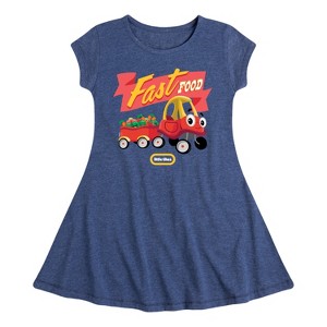 Girls' - Little Tikes - Fast Food Towing Fit & Flair Cap Sleeve Dress - 1 of 3