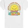 Men's - Coca-Cola - Have A Coke and Smile Retro Groovy Sun and Flowers Short Sleeve Graphic T-Shirt - 2 of 4