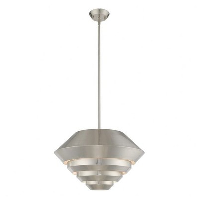 Livex Lighting Amsterdam 1 - Light Pendant in  Brushed Nickel