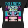 Women's - Disney Villains - Villains Stacked Fitted Graphic T-Shirt - 2 of 3
