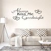 Unique Bargains Always Kiss Me Pattern Self-stick Bedroom Wall Stickers Artificial Decal - 3 of 4