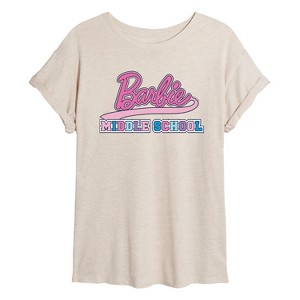 Women's - Barbie - Middle School Oversized Graphic T-Shirt - 1 of 4