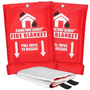 Signature Series Fire Blanket | Flame Suppression Fiberglass Blanket for Home and Kitchen Safety | Compact and Lightweight - 1 of 4