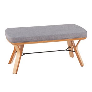42" Folia Wood Bench - LumiSource - 1 of 4