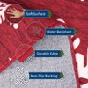Christmas Washable Area Rug, Non Slip Soft Snowflake Carpet, Low Pile Stain Resistant Bedroom Rug for Living Room, Nursery, Dining - 3 of 4