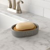 Evideco French Home Goods Elegant Dolomite Soap Dish with Bamboo Tray – Stylish Bathroom Accessory, Versatile Use in Kitchen & Bathroom - 2 of 4