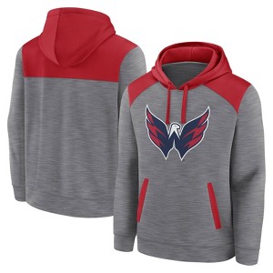 NHL Washington Capitals Men's Gray Poly Hooded Sweatshirt - 1 of 3