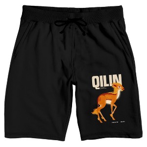 Fantastic Beasts Secrets of Dumbledore Qilin Men's Black Sleep Pajama Shorts - 1 of 2