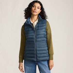 Lands' End Women's Wanderweight Packable Ultralight Down Vest - 1 of 4