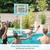 Safstar Pool Basketball Hoop w/32" Shatterproof Backboard 3.1-4.1 FT Adjustable Height - 4 of 4