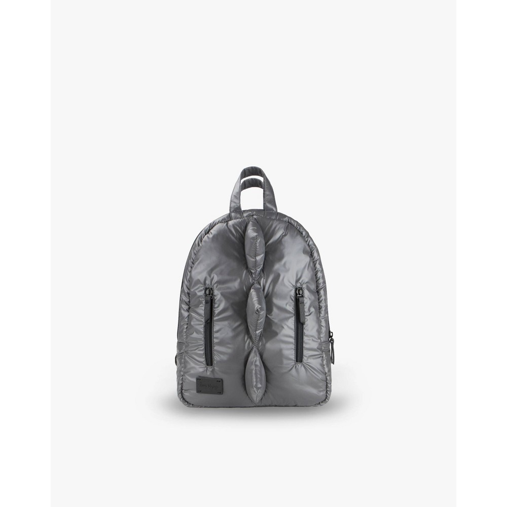 Photos - Travel Accessory 7AM Enfant Kids' 12" Dino Puffer Backpack - Graphite