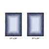 Torrent Collection 2 Piece 100% Soft Cotton Tufted Weave Bath Rug Set, Ombre Pattern, Super Soft & Absorbent, Machine Washable Bathroom Mats - 2 of 4