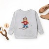 Skiing Bear Watercolor - Youth Graphic Sweatshirt - 2 of 4