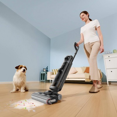 Dreame K20 Pro Wet and Dry Vacuum Black: Self-Cleaning Brushroll, HEPA Filter, Rechargeable, 30 Min Run Time, Bagless