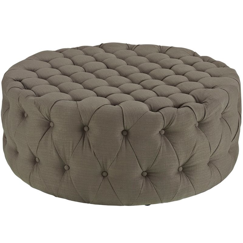 Amour Upholstered Fabric Ottoman - Modway, 1 of 7
