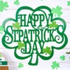 The Lakeside Collection Valentine's or St Patrick's Metal Wall Sign with 12 Wall Stickers - Happy St. Patrick's Day - 2 of 2