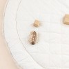 MakeMake Organics GOTS Certified Organic Cotton Nursery Floor Rug Washable Reversible Thick Quilted (Round 48", Safari) - 4 of 4