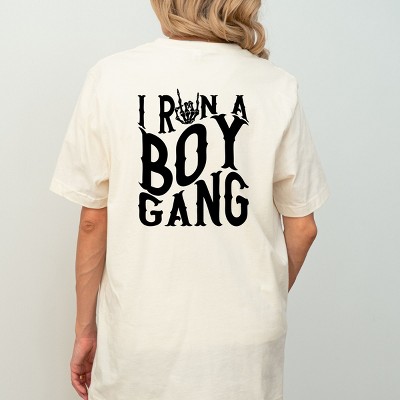Simply Sage Market I Run A Boy Gang Front And Back Short Sleeve Tee