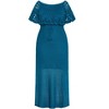 Women's Plus Size Callie Crochet Dress - poseidon | CITY CHIC - 4 of 4