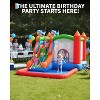 6-in-1 Christmas Inflatable Bounce Castle for Kids 3-12,Bouncy House with Blower,Splash Slide,Climbing Wall,Ball Pit, with Spacious Jumping Area - 3 of 4