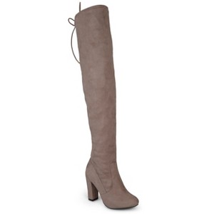 Journee Collection Womens Maya Block Heel Over The Knee Boots - 1 of 4