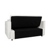 53" Modern Velvet 3-in-1 Convertible Sleeper Sofa Bed with Adjustable Backrest, Side Pocket, Ergonomic Comfort, and Solid Wood Frame - 3 of 4