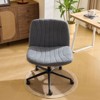 Karl Home |Dark Grey Teddy Velvet Adjustable Height Swivel Office Chair - 4 of 4