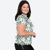 Calypsa Women's Plus Size Half-Zip Short Sleeve Rashguard UPF 50+ Adele Swim Top - 2 of 2