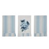 Finders Keepers Hydrangea Ruffled Tea Towel Set of 3 19x28  VHC Brands - 3 of 4
