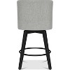 Counter Height Bar Stools, Upholstered Swivel Barstools Set of 2, Home Bar - 4 of 4