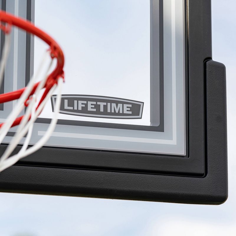 Lifetime Adjustable In Ground 50&#34; Basketball Hoop - White/Black, 5 of 11