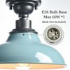 Claxy Farmhouse Ceiling Light Light-Blue Semi Flush Mount Lighting - 3 of 4