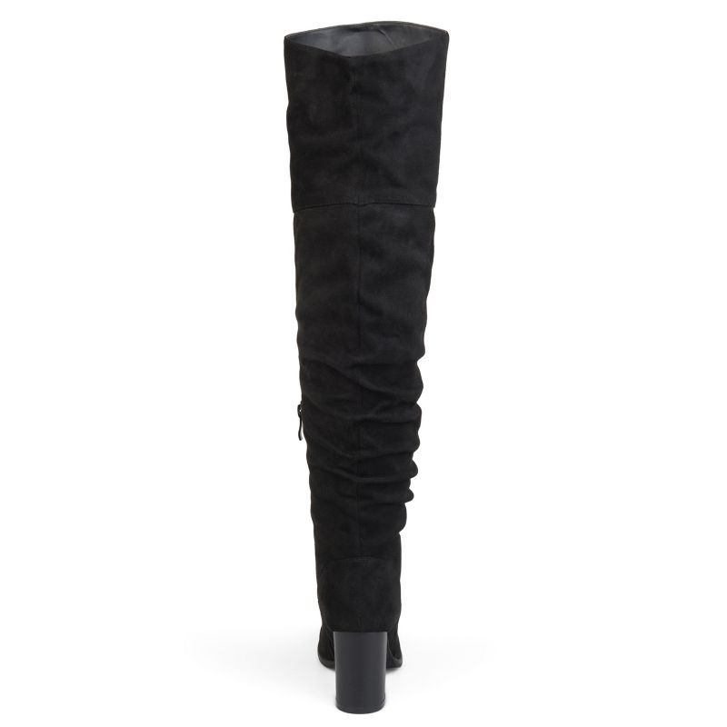 Journee Collection Womens Kaison Wide Width Extra Wide Calf Stacked Heel Over The Knee Boots, 4 of 11