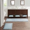 MAYEERTY 24"x72" Oversized Modern Blue Cotton Textured Bath Rug 1pcs - 3 of 4