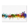 Trademark Fine Art -Michael Tompsett 'Istanbul Turkey Skyline II' Canvas Art - 2 of 3