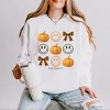 Simply Sage Market S.W.Smiley Pumpkin Coquette Chart Lightweight Garment Dyed Sweatshirt - 2 of 4