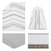 Sweet Jojo Designs Boy Girl Gender Neutral Unisex Baby Crib Bedding Set - Boho Fringe White and Grey Collection 4pc - 2 of 4